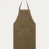 TABLIER EN CANVAS AVEC OEILLETS VERT KAKI