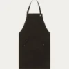 TABLIER EN CANVAS AVEC OEILLETS NOIR