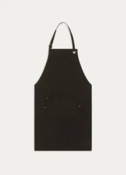 TABLIER EN CANVAS AVEC OEILLETS NOIR
