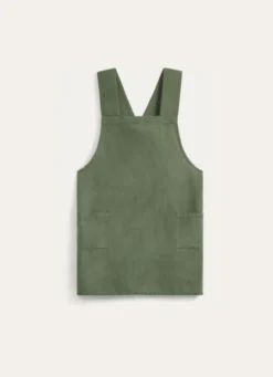 TABLIER JAPONAIS UNI EN COTON ET LIN THYM