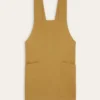 TABLIER JAPONAIS UNI EN COTON ET LIN OSIER