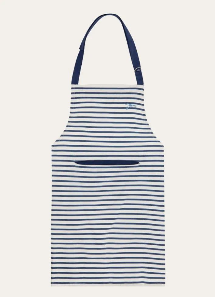 TABLIER RAYÉ AVEC HOMARD MARINE