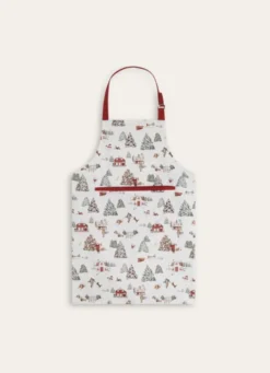 TABLIER SCÈNE NOËL ENNEIGÉE MULTICOLORE