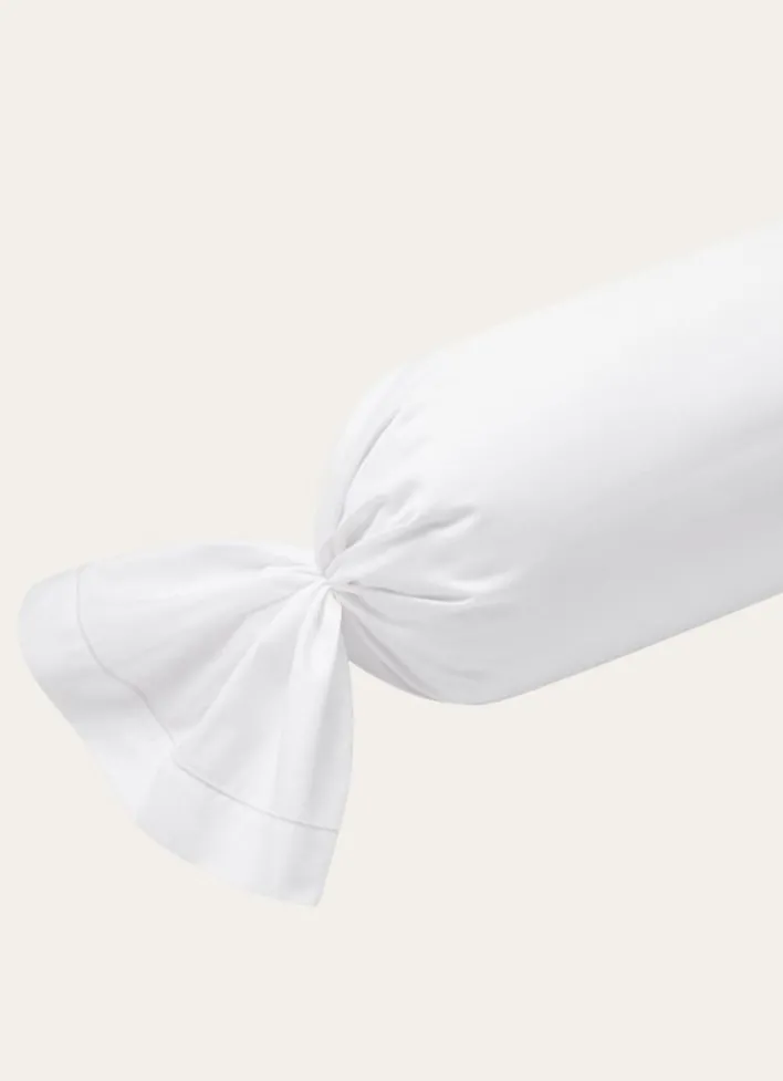 TAIE DE TRAVERSIN EN COTON BLANC