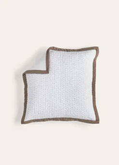 TAIE D'OREILLER ASSORTIE PIQUÉ DE COTON MATELASSÉ BRONZE