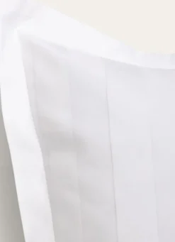 TAIE D’OREILLER JACQUARD RAYURE BÂTON BLANC