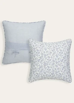 TAIE D'OREILLER MATELASSÉE DOMITILLE BLEU