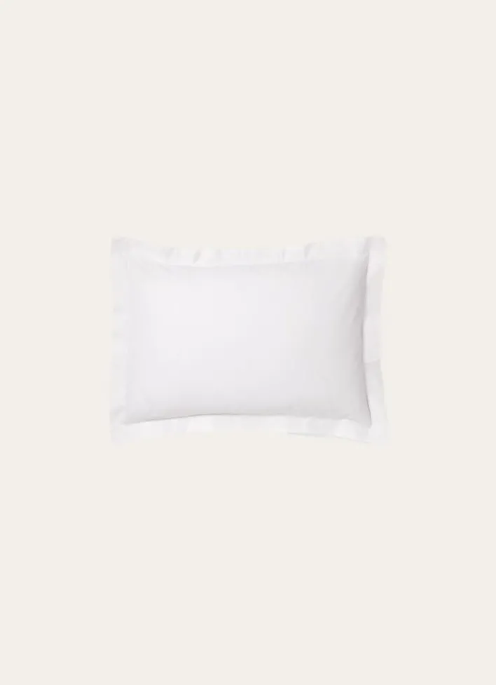 TAIE D'OREILLER UNIE EN COTON BLANC