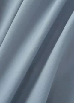 TAIE D'OREILLER UNIE EN COTON LAVÉ BIO BLEU