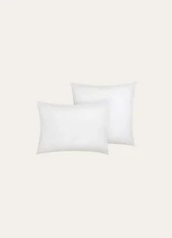TAIE D'OREILLER UNIE EN LIN LAVÉ 165GR BLANC
