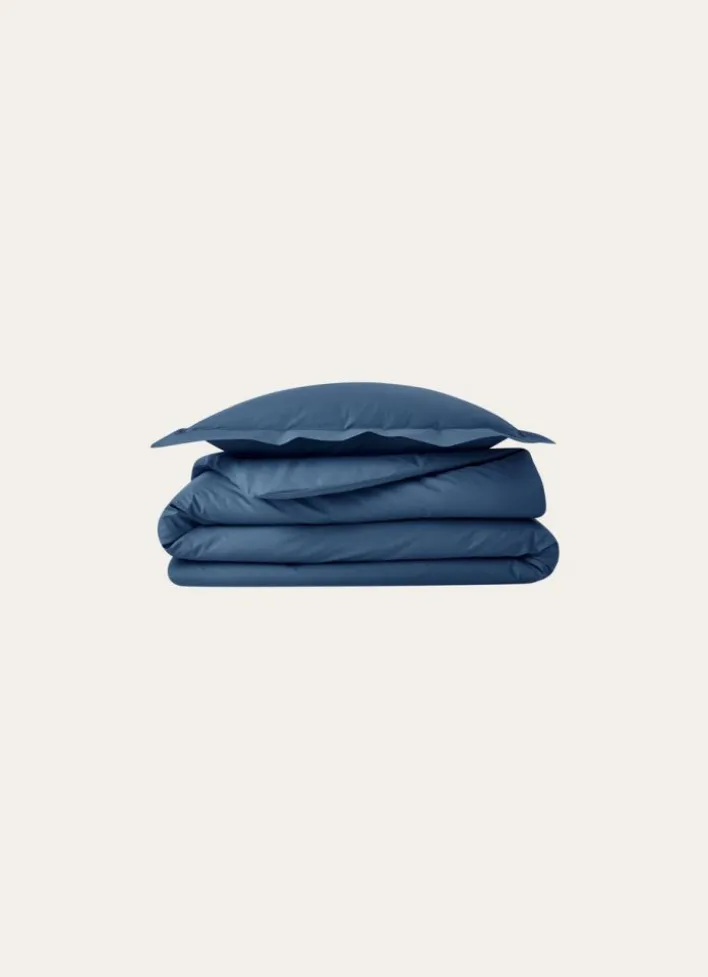 TAIE D'OREILLER UNIE EN PERCALE DE COTON JEAN
