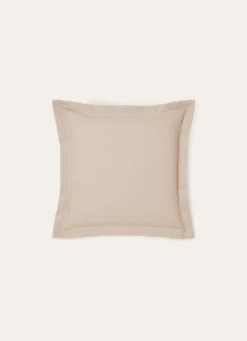 TAIE D'OREILLER UNIE EN PERCALE DE COTON SABLE