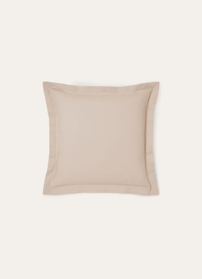 TAIE D'OREILLER UNIE EN PERCALE DE COTON SABLE