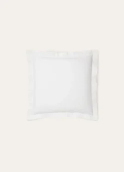 TAIE D'OREILLER UNIE EN PERCALE DE COTON BLANC