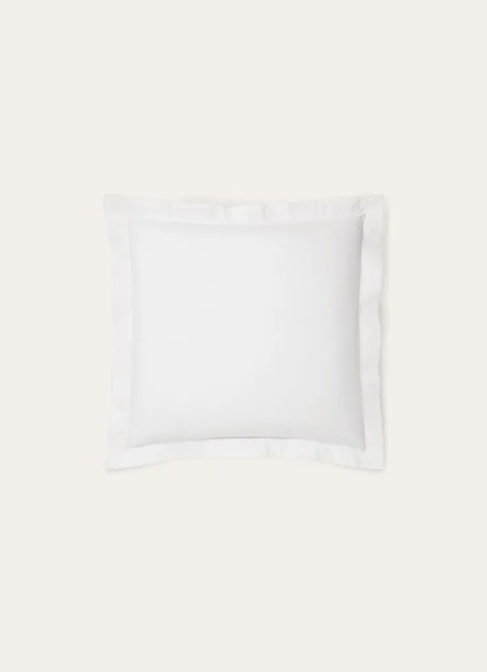 TAIE D'OREILLER UNIE EN PERCALE DE COTON BLANC