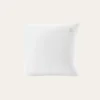 TAIE ENFANT EN GAZE DE COTON BRODERIE FEUILLE LAIT