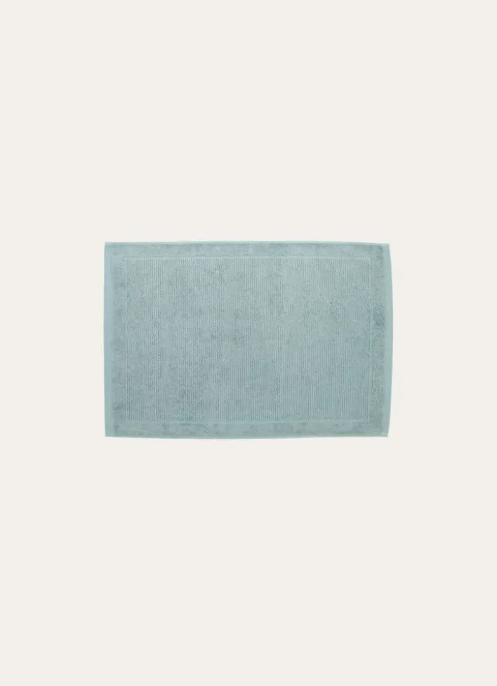 TAPIS DE BAIN EN COTON UNI 650GR BLEU ORAGE