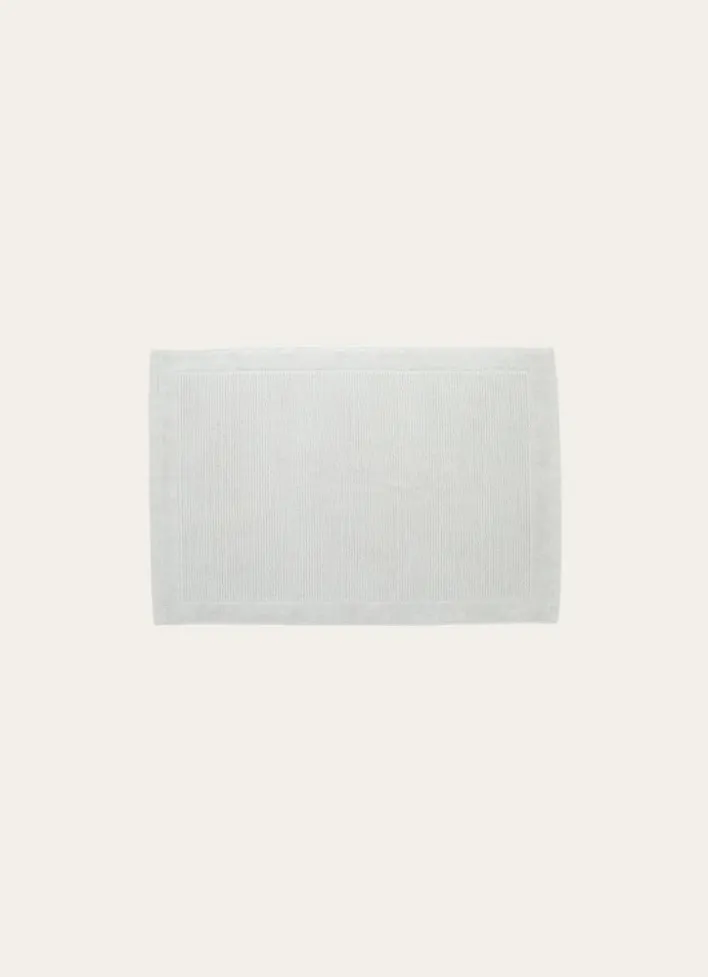 TAPIS DE BAIN EN COTON UNI 650GR PERLE