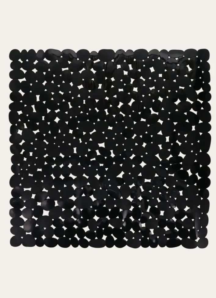 TAPIS FOND DE DOUCHE ANTIDÉRAPANT GALO NOIR