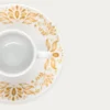 TASSE AVEC SOUCOUPE EN PORCELAINE CURRY