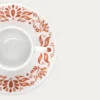 TASSE AVEC SOUCOUPE EN PORCELAINE BASQUE