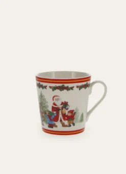 TASSE À CHOCOLAT CHAUD EN PORCELAINE MOTIF NOËL MULTICOLORE