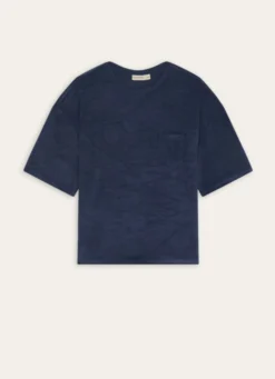 TEE-SHIRT MANCHES COURTES EN MATIÈRE ÉPONGE ENCRE