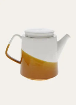 THÉIÈRE EN PORCELAINE SUNSET CARAMEL