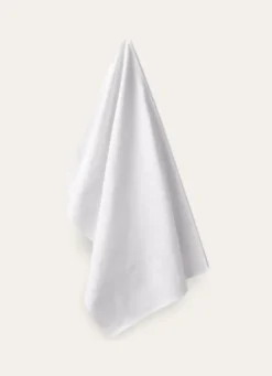 TORCHON À BRODER EN TOILE DE COTON BLANC