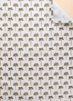 TORCHON EN COTON IMPRIMÉ MINI PALMIERS MULTICOLORE