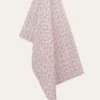 TORCHON EN COTON MINI MOTIFSBLANC ROUGE