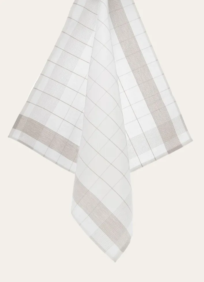 TORCHON EN TOILE MÉTIS BEIGE