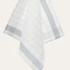TORCHON EN TOILE MÉTIS BLEU