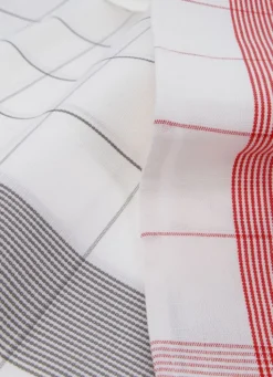 TORCHON EN TOILE MÉTIS GRIS