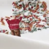 TORCHON SCÈNE DE NOËL MULTI GUIRLANDE