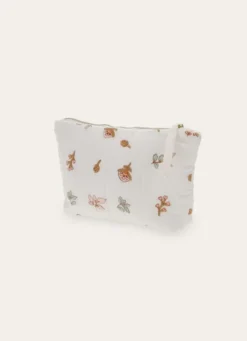 TROUSSE COTON BRODEE À MOTIF VÉGÉTAL ECRU