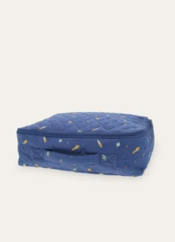VALISETTE EN TISSU IMPRIMÉ GALACTIQUE BLEU MARINE