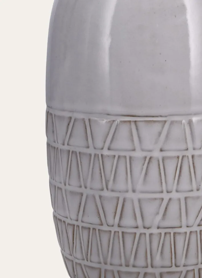 VASE CIME BLANC / GRISE