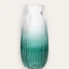 VASE EN VERRE DÉGRADÉ SOUFFLÉ vert