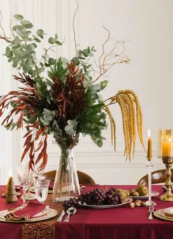 VASE EN VERRE FORME COUPE TRANSPARENT
