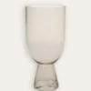 VASE EN VERRE TRANSPARENT AMBRE TRANSPARENT