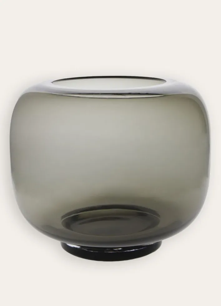 VASE EN VERRE TRANSPARENT MULTIFONCTIONNEL GRIS TRANSPARENT