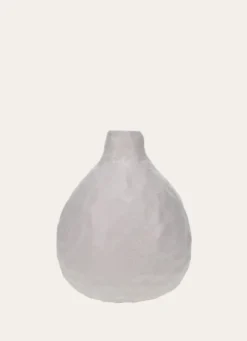 VASE SOLIFLORE EN GRÈS BLANC