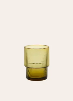 VERRE COLORÉ STRIÉ DESIGN TILLEUL
