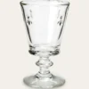 VERRE À PIED À MOTIFS ABEILLES TRANSPARENT