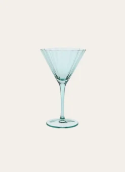 VERRE À PIED PALME VERT D'EAU