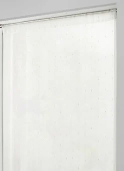 VITRAGE JACQUARD À FINES RAYURES 60 X 120 CM ÉCRU
