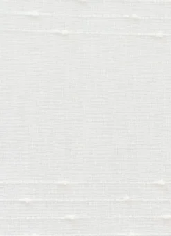 VITRAGE RAYURES HORIZONTALES EN RELIEF 90 X 160CM BLANC