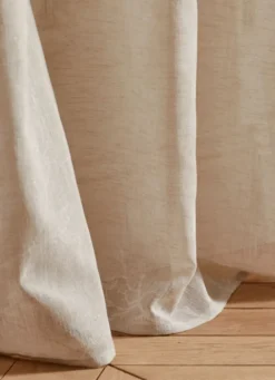 VOILAGE IMPRIMÉ FLORAL BEIGE