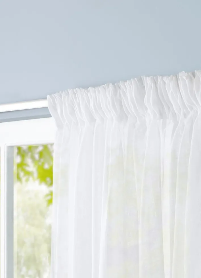 VOILAGE UNI GRANDE HAUTEUR 300 CM BLANC